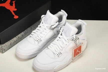 Hyperoad MENS JORDAN RETRO AIR WHITE “PURE 4 MONEY” 1118